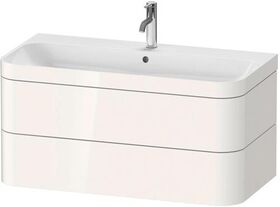 Duravit WTU HAPPY D.2 PLUS 975x490mm m UB e Hahnloch weiß hochglanz