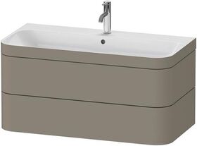Duravit WTU HAPPY D.2 PLUS 975x490mm m UB e HL steingrau seidenmatt