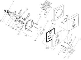 Thermostat AXOR CITTERIO UP m Ab-/Umstellv. u KreGr Stain st opt