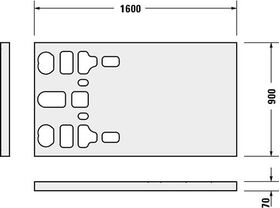 Duravit Duschwannenträger
