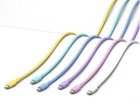 USB-C™-Silikonkabel, 1,5 m, lila- VPE: 1