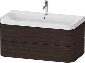 Duravit WTU HAPPY D.2 PLUS 975x490mm m UB e HL nussbaum gebürstet