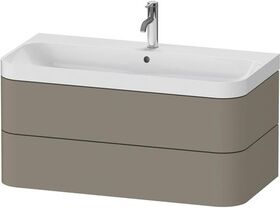 Duravit WTU HAPPY D.2 PLUS 975x490mm m UB e HL steingrau seidenmatt