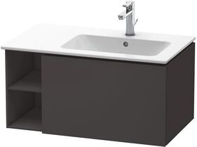 Duravit Waschtischunterbau L-CUBE 400x820x481mm Be re graphit supermatt