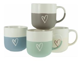 CREATABLE  Kaffeebecher Hearts 350 sort. - 4 VPE