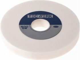 Schleifbockscheibe Ø200xB25x32mm 80 Form A Edelkorund weiß TECWERK
