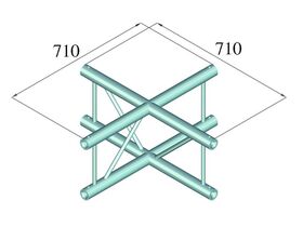 ALUTRUSS BILOCK BQ2-PAC41V 4-Weg Kreuz