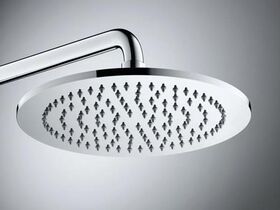 Duravit Brausearm gebogen, 352mm runde Rosette chrom
