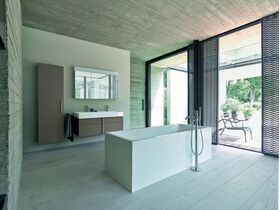 Duravit Badewanne VERO AIR 180x80 freistehend 2 Rückenschrägen weiß
