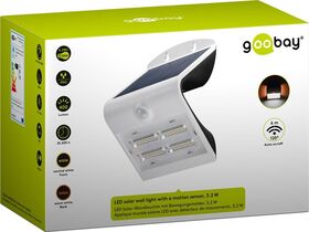 LED-Solar-Wandleuchte mit Bewegungsmelder, 3,2 W, weiß- VPE: 1