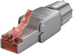 CAT 6 feldkonfektionierbarer RJ45-Stecker, STP geschirmt- VPE: 1