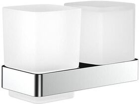 Emco Glashalter/Seifenspender LOFT Kr-Gl satiniert mit Stülpbecher chrom EMCO