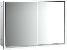 Emco LED-Lichtspiegelschrank LOFT UP 1000x733mm 2-türig aluminium/spiegel EMCO