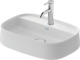 Duravit Aufsatzbecken Zencha 550x390mm o ÜL m Hahnlochblock we sdm WG