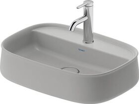 Duravit Aufsatzbecken Zencha 550x390mm o ÜL m Hahnlochblock gr sdm WG