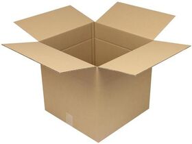Faltkarton 1-wellig Maße 400x400x400 mm Qualität 1.30 C braun TRANSPAK - VPE: 25