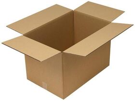 Faltkarton 2-wellig Maße 600x400x400mm Qualität 2.70BC braun TRANSPAK - VPE: 10