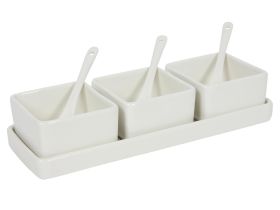 Servierset 7tlg. weiß - 6 VPE