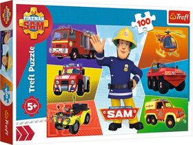 Puzzle mit 100 Teilen Feuerwehrmann Sam
