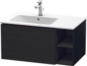 Duravit Waschtischunterbau L-CUBE 400x820x481mm Becken links eiche schwarz