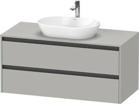 Duravit Waschtischunterbau Ketho.2 1200x568x550mm betongrau matt