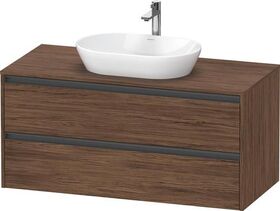 Duravit Waschtischunterbau Ketho.2 1200x568x550mm nussbaum dunkel