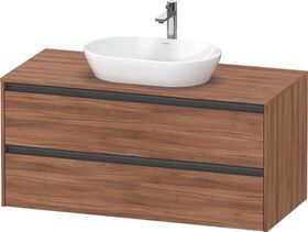 Duravit Waschtischunterbau Ketho.2 1200x568x550mm nussbaum natur