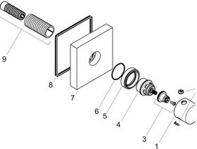 Ab-/Umstellv. AXOR STARCK SHOWERCOLL. Trio/Quattro, DN 15 brushed bronze
