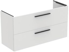 IDS Waschtisch/Möbel-Paket i.life A 120cm, Griff Schwarz weiß matt IDEAL STANDARD