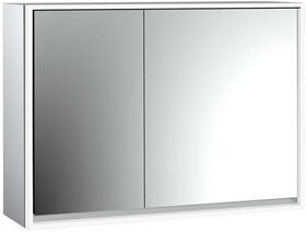 Emco LED-Lichtspiegelschrank LOFT AP 1000x733mm 2-tü Br Tür re alu/spiegel EMCO