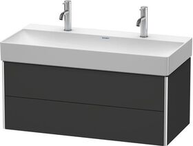 Duravit Waschtischunterbau XSQUARE 397x984x460mm graphit supermatt