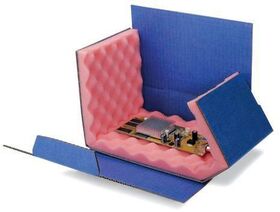 Chipbox Maße 200x140x50mm Wellpappe blau TRANSPAK - VPE: 40