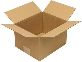 Faltkarton 1-wellig Höhenrillung Maße 230x190x140mm C5 Qualität 1.20 B braun - VPE: 50