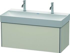 Duravit Waschtischunterbau XSQUARE 397x984x460mm taupe matt