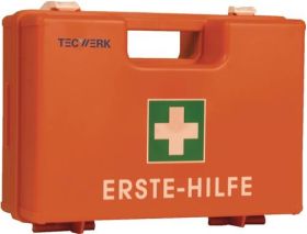 Erste Hilfe Koffer BAUBRANCHE B260xH170xT110ca.mm orange TECWERK