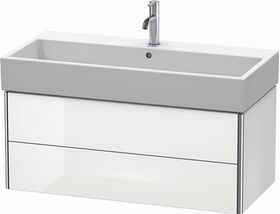 Duravit Waschtischunterbau XSQUARE 397x984x460mm taupe supermatt