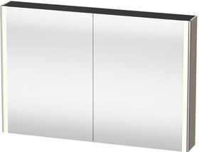 Duravit Spiegelschrank XSQUARE 1200x800x156mm, 27 W basalt matt