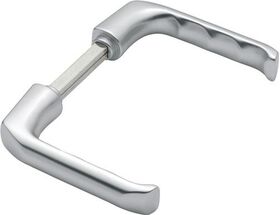 Türdrückerpaar London 113 H Alu.F1 o.Rosetten 4-KT.10mm HOPPE