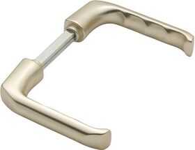 Türdrückerpaar London 113 H Alu.F2 o.Rosetten 4-KT.10mm HOPPE