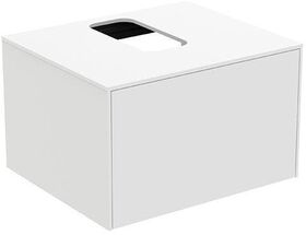 IDS Waschtischplatte CONCA mitt Auss 602x505mm a Nr2019 weiß matt IDEAL STANDARD