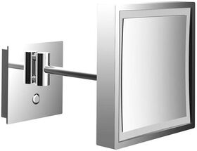 Emco LED-Rasier-/Kosm.spiegel PURE LED ec 203x203mm 1-arm Direktanschluss chrom EMCO