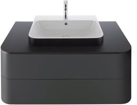 Duravit Konsolenplatte HAPPY D.2 PLUS 16x1000x550mm m 1 Auss graphit supermatt