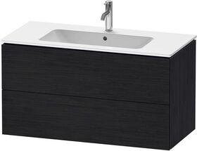 Duravit Waschtischunterbau L-CUBE 1020x481x550mm eiche schwarz