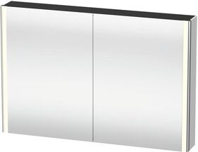 DU Spiegelschrank XSquare m. Beleuchtung 800x1200x155mm, Weiß Seidenmatt, CH