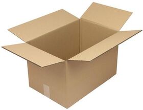 Faltkarton 2-wellig Maße 480x320x300mm Qualität 2.30BC braun TRANSPAK - VPE: 10