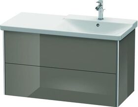 Duravit Waschtischunterbau XSQUARE Be re 565x1010x473mm fla grey hochglanz