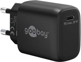 USB-C™ PD GaN Schnellladegerät (20 W) schwarz, schwarz- VPE: 1