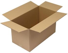Faltkarton 2-wellig Maße 650x350x370mm Qualität 2.35BC braun TRANSPAK - VPE: 20