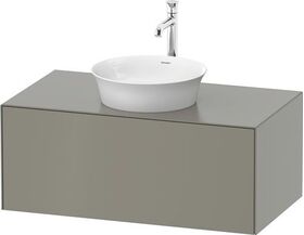 Duravit Waschtischunterbau WHITE TULIP 408x1000x550mm steingrau seidenmatt