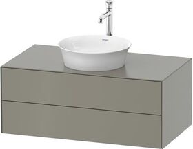 Duravit Waschtischunterbau WHITE TULIP 408x1000x550mm steingrau seidenmatt